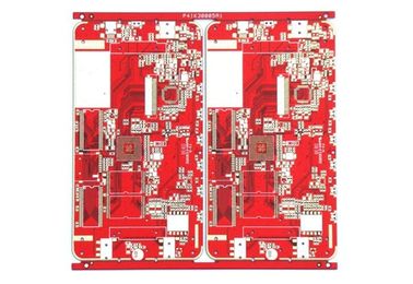 High Precision 4 layer fr4 prototype pcb red mask cctv pcb board Immersion tin